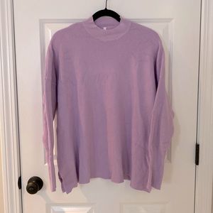 Mock Neck Lavender Sweater